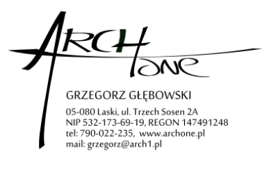 Partner: ArchOne Grzegorz Głębowski, Adres: 
