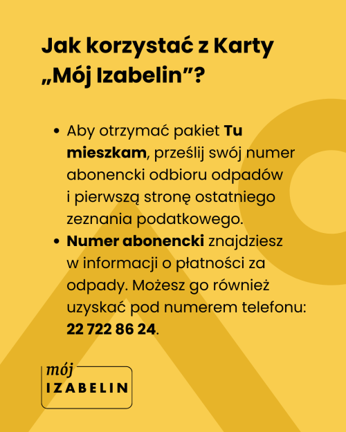 Jako korzystać z Karty „Mój Izabelin”
