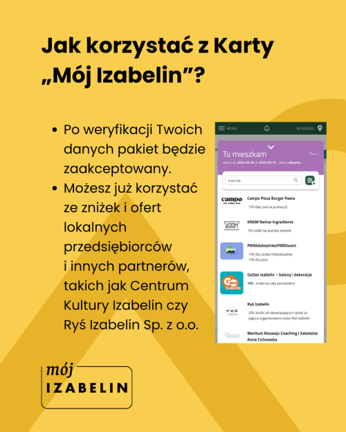 Jako korzystać z Karty „Mój Izabelin”