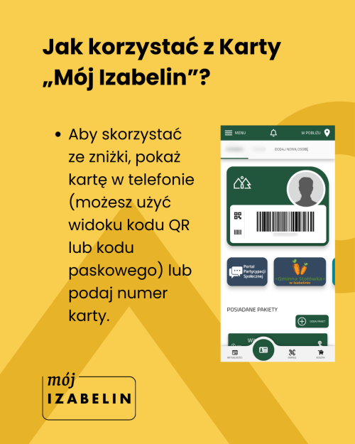 Jako korzystać z Karty „Mój Izabelin”