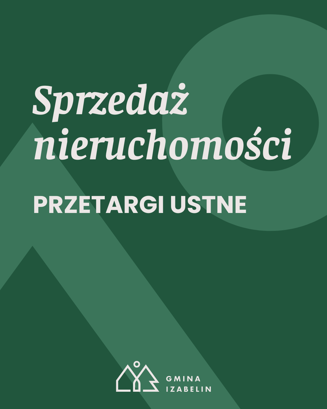 aktualność: Ogłoszenia o przetargach na sprzedaż nieruchomości