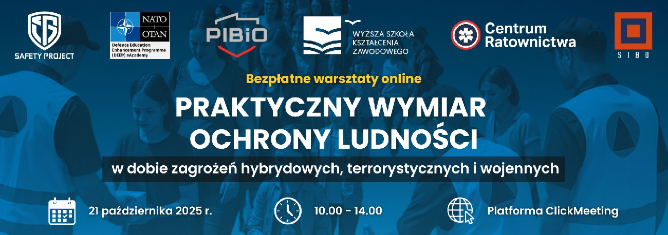 aktualność: Zaproszenie: bezpłatne warsztaty Praktyczny Wymiar Ochrony Ludności