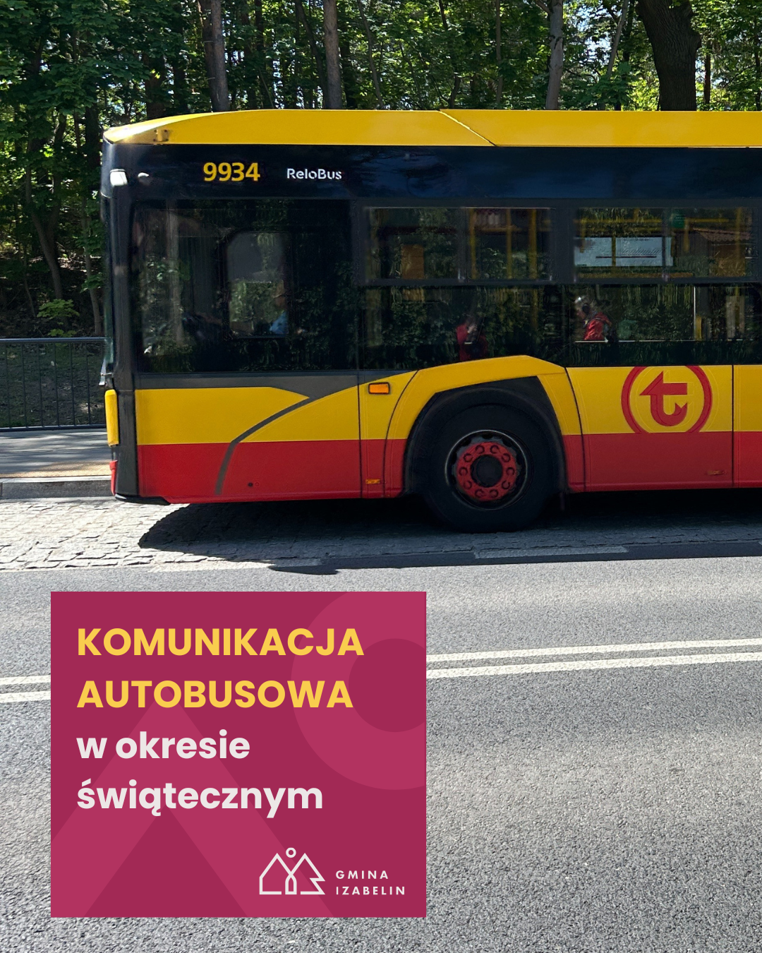aktualność: Komunikacja miejska w okresie świąteczno-noworocznym