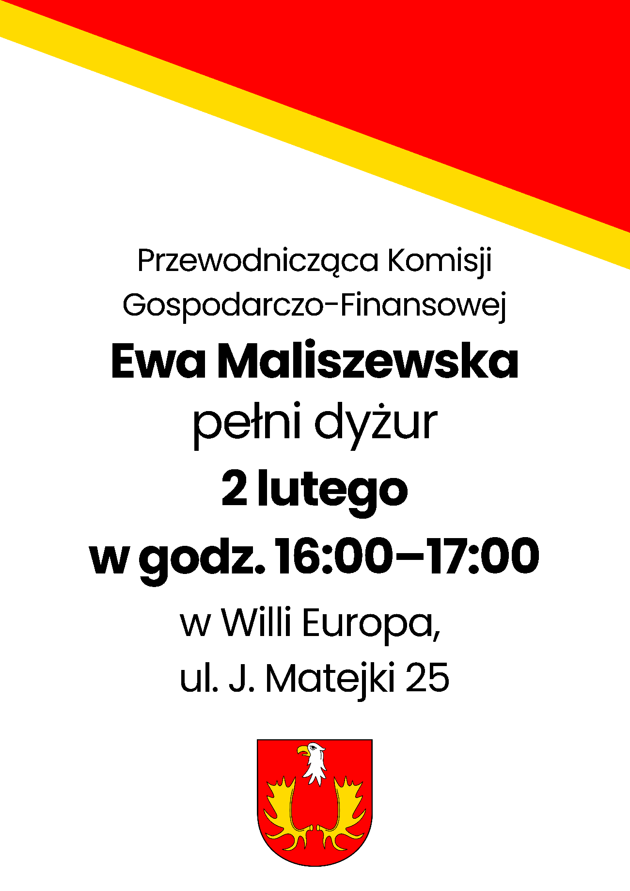 aktualność: Dyżur radnej gminy