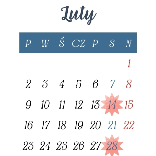 aktualność: Luty 2026 r. - pracujące soboty