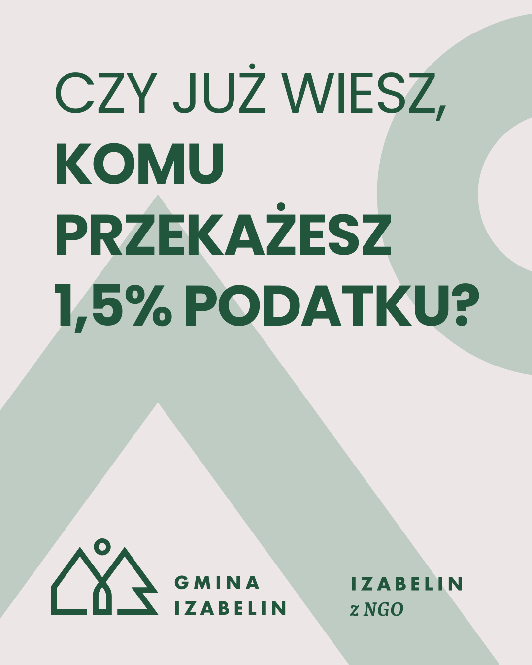 aktualność: 1,5% dla naszej społeczności