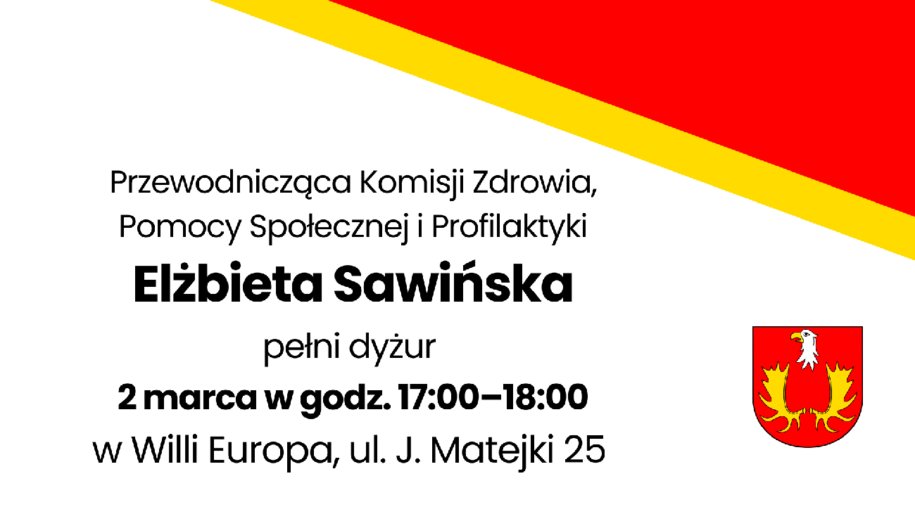 aktualność: Dyżur radnej gminy