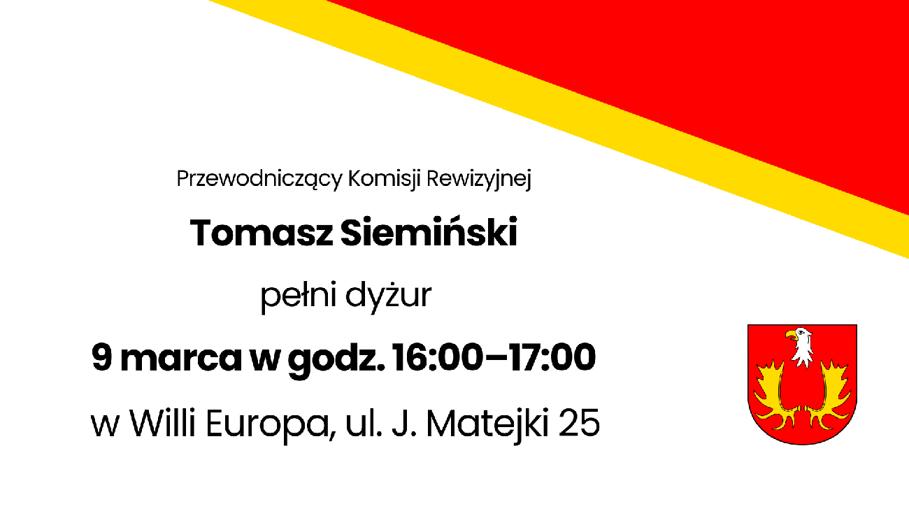 aktualność: Dyżur radnego gminy