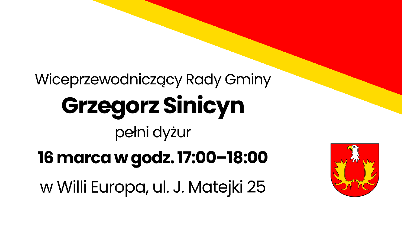 aktualność: Dyżur radnego gminy