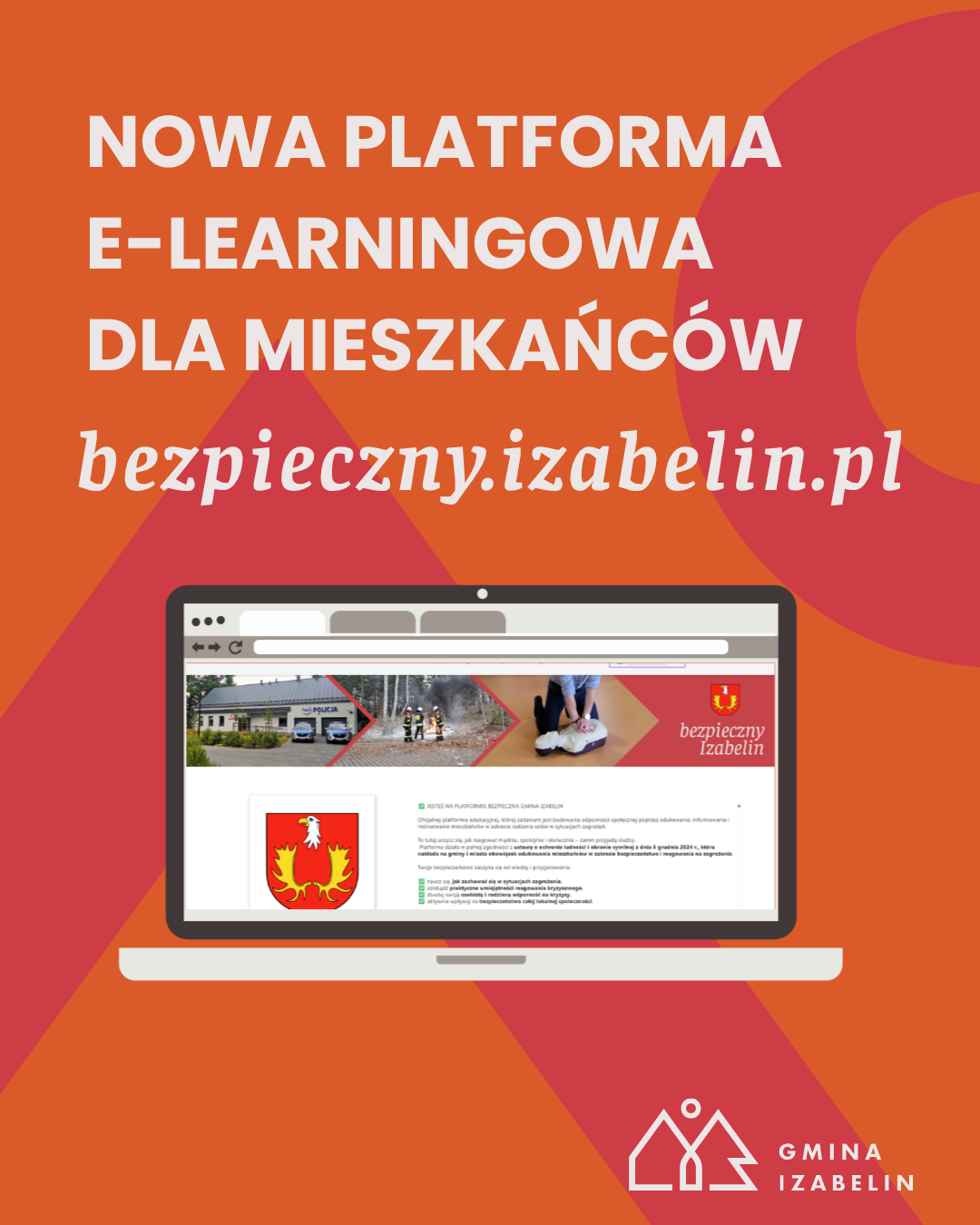 aktualność: Start platformy e-learningowej bezpieczny.izabelin.pl