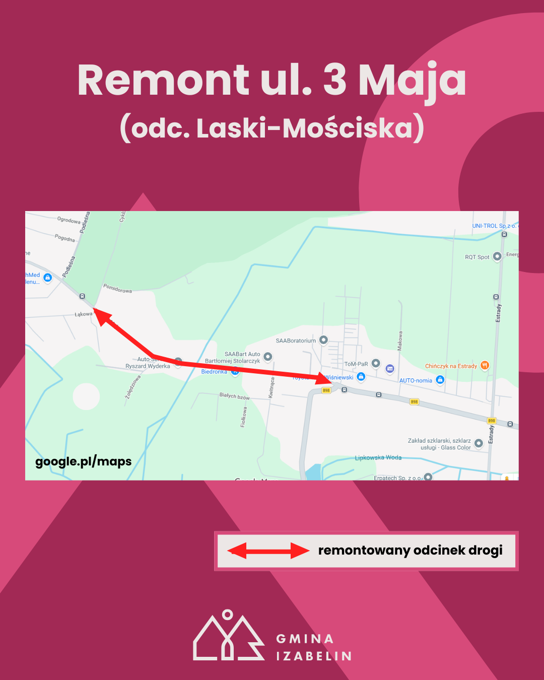 aktualność: Remont ul. 3 Maja już na półmetku