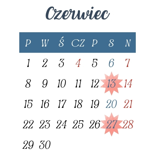 aktualność: Czerwiec 2026 r. - pracujące soboty