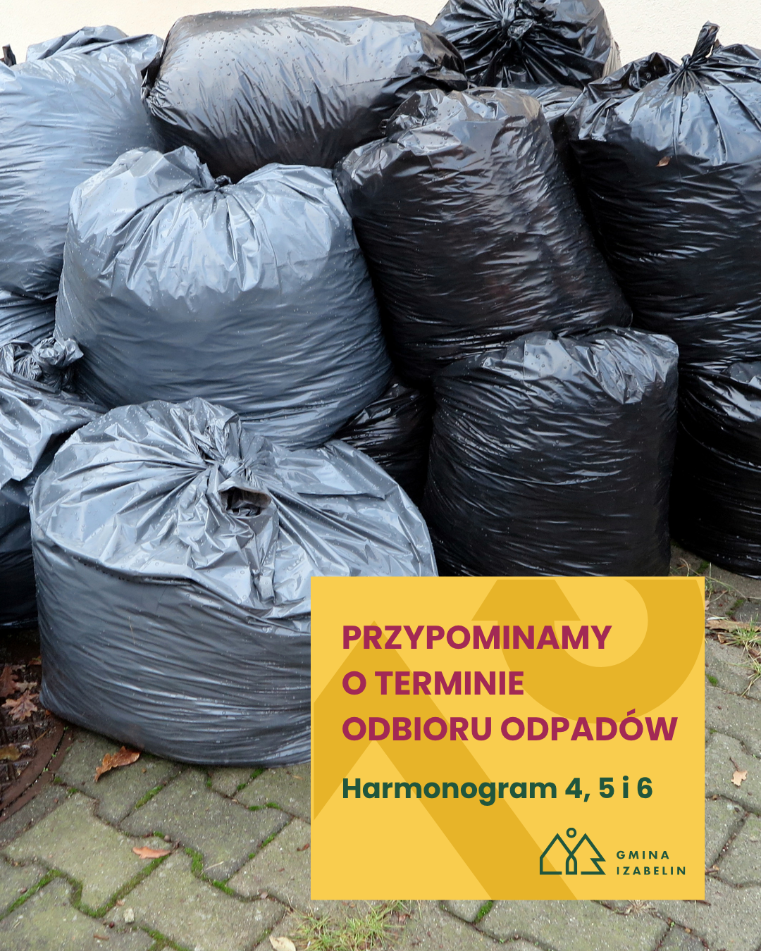 aktualność: Odbiór odpadów z harmonogramów nr 4, 5, 6