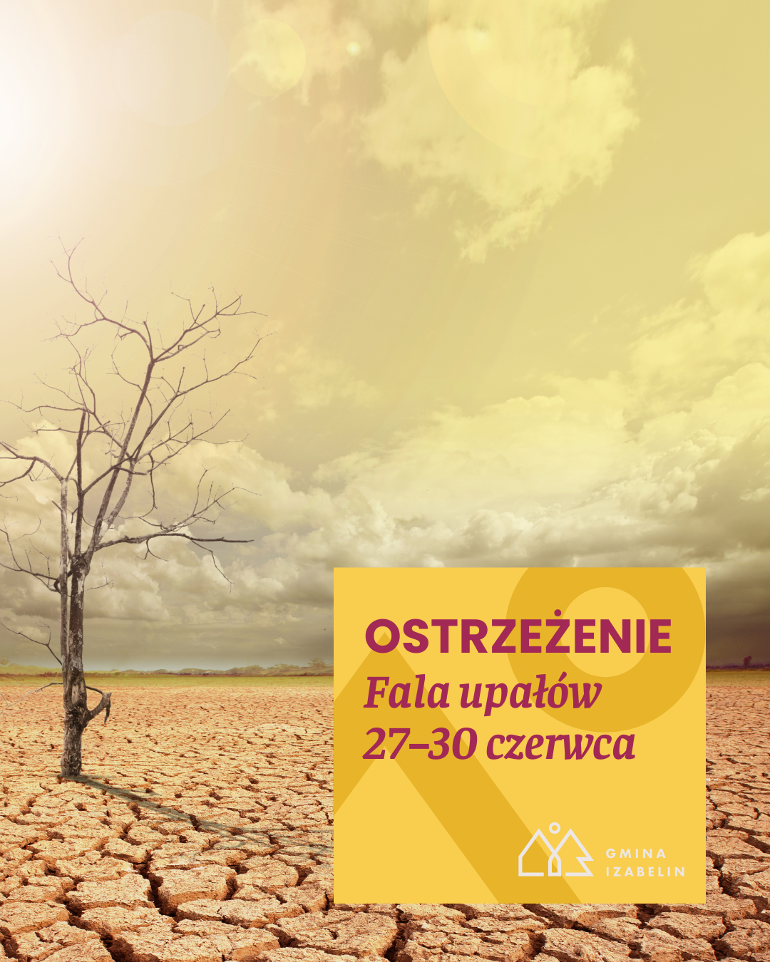aktualność: Ostrzeżenie przed falą upałów