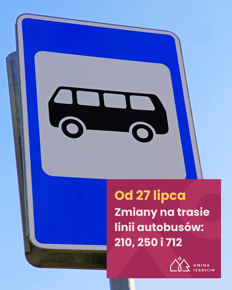 aktualność: Ważna zmiana dla pasażerów linii 210, 250 i 712