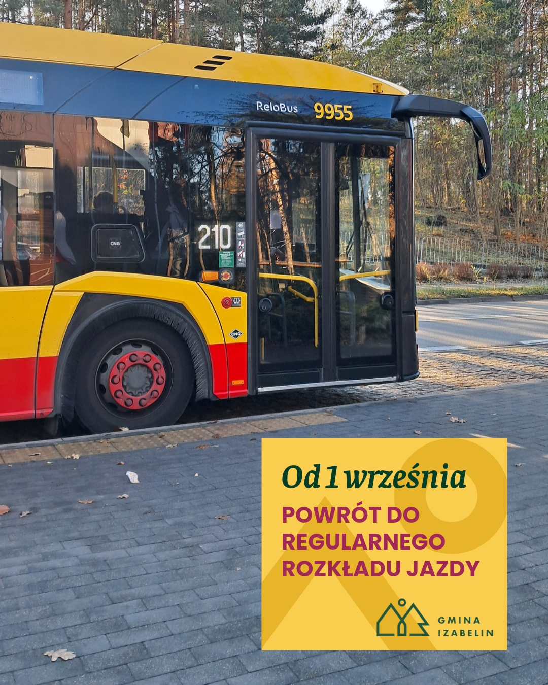 aktualność: Komunikacja od 1 września
